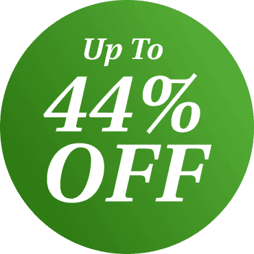 44% off badge
